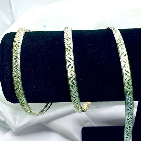 AGA# Striking 28” Sterling 925 Silver Herringbone Necklace - Picture 6 of 12